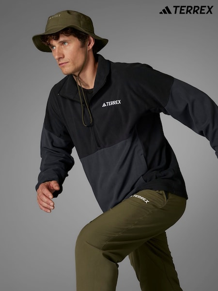 adidas Black/Grey Terrex Multi Climawarm Anorak Fleece (F19926) | R$ 640