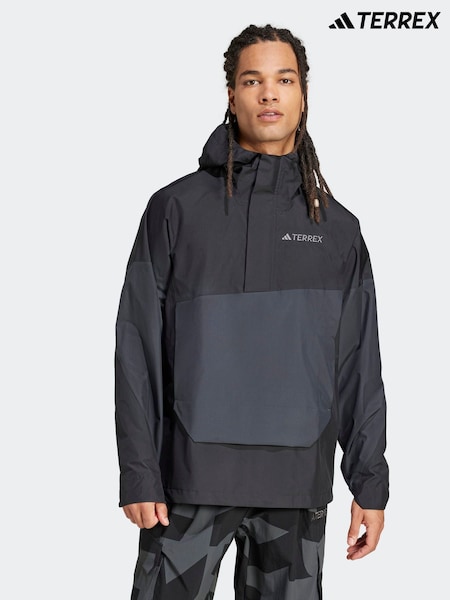 adidas Black/Grey Terrex Xploric 2.5L Climaproof Anorak (F19928) | R$ 1.380