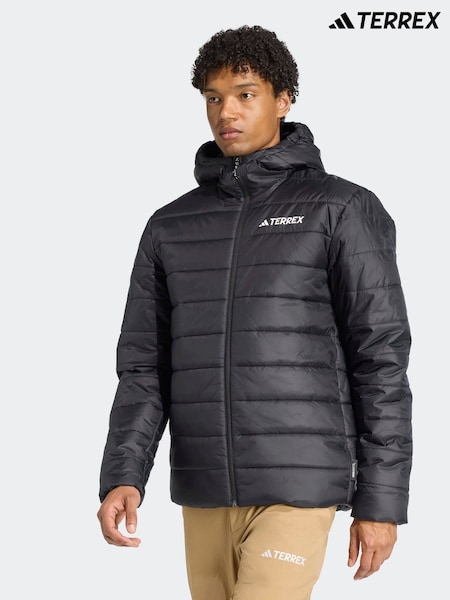adidas Black Terrex Essentials Climawarm Insulated Hooded Jacket (F19930) | €120