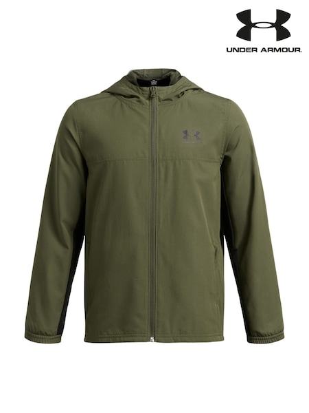 Under Armour Green Rival Woven Jacket (F19987) | AED256