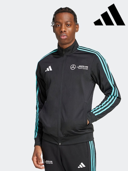 adidas Black Mercedes Petronas Formula One Team Track Top (F20079) | R$ 640