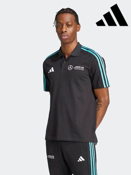 adidas Black Mercedes Petronas Formula One Team Polo Shirt (F20083) | €51