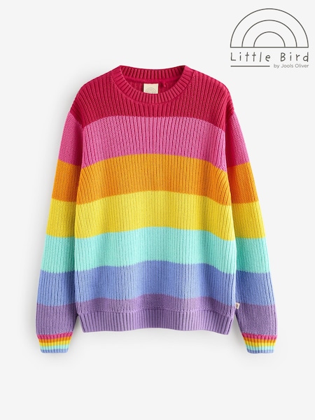 Little Bird by Jools Oliver Long Sleeve Crew Neck Stripe Knitted Jumper (F20087) | ‏210 د.إ.‏