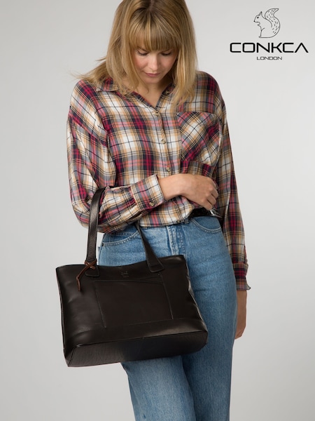 'Bay' Leather Tote Bag (F20111) | 341 QAR