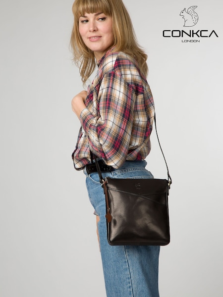 'Rose' Leather Cross Body Bag (F20114) | €64