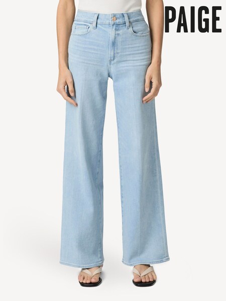 Paige Anessa Raw Hem Wide Leg Jeans (F20159) | €401