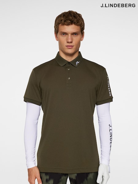 J.Lindeberg Dark Green Golf Tour Tech Polo Shirt (F20191) | AED437