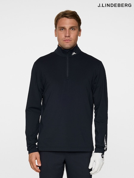 J.Lindeberg Navy Golf Tour Tech Mid Layer Sweatshirt (F20199) | €146