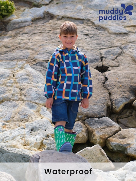 أزرق - Muddy Puddles Waterproof EcoLight Jacket (F20325) | ‏221 د.إ.‏