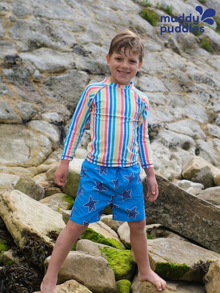 Muddy Puddles Blue UV Protective Swim Shorts (F20327) | €23