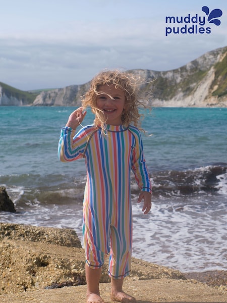 Muddy Puddles Blue UV Protective Surfsuit (F20337) | R$ 295