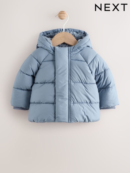 Blue Hooded - Baby Puffer Jacket (0mths-2yrs) (F20354) | 30 € - 33 €