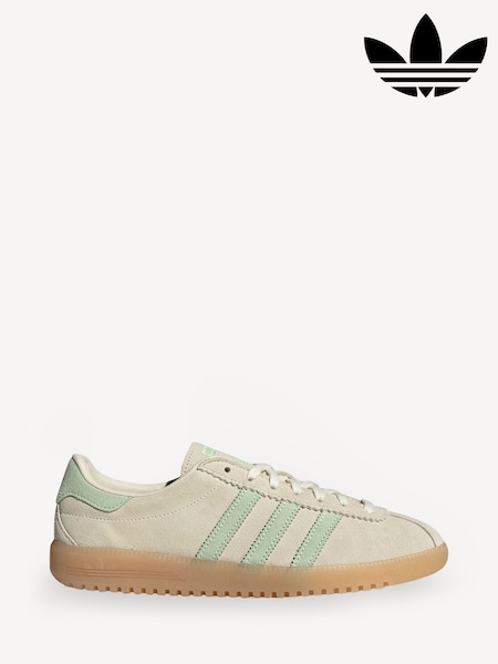 adidas Originals White/Green Bermuda Trainers (F20454) | €114