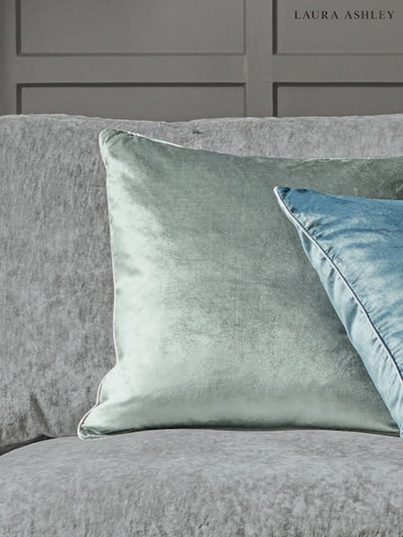 Laura Ashley Grey Green Nigella Cushion (F20510) | €61