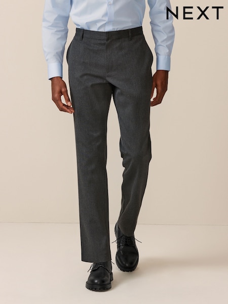 Grey Slim Fit Plain Front Smart Trousers 2 Pack (F20521) | 1,559 UAH