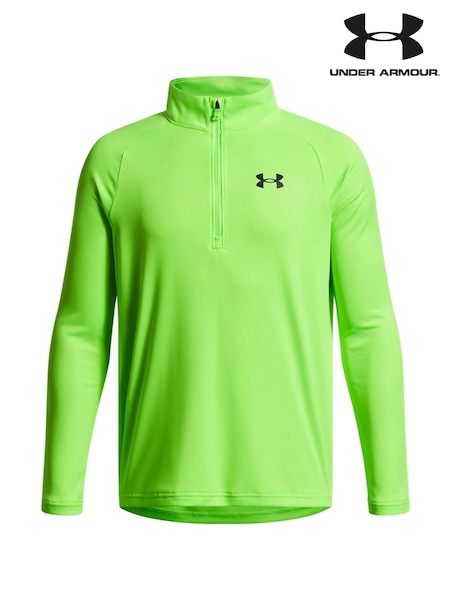 Under Armour Lime Green Youth Tech 2.0 1/2 Zip Sweatshirt (F20680) | €41