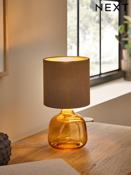 Amber Orange Connor Bedside Table Lamp (F20717) | €39