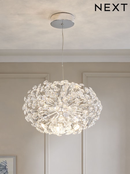 Chrome Fiori Pendant Ceiling Light (F20718) | €364