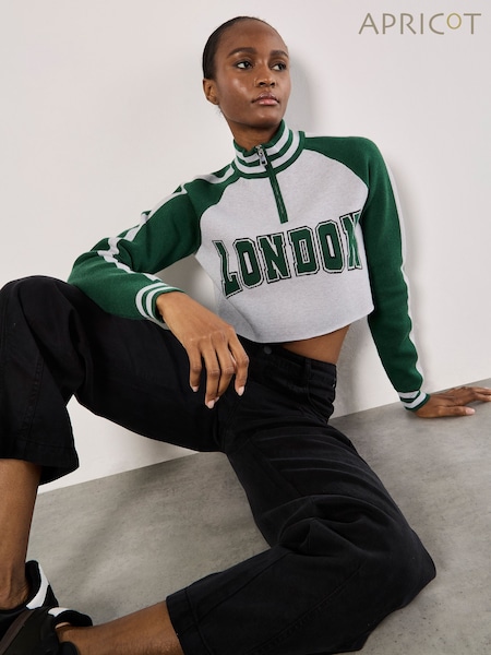 Apricot Green London Zip Detail Jumper (F20780) | €51