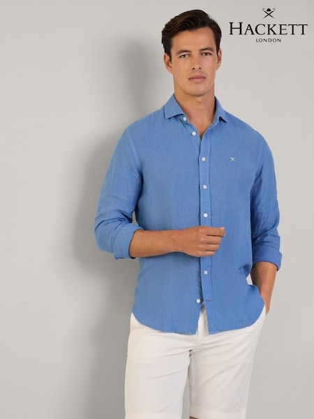 Hackett Tailored Fit Linen Shirt (F20810) | €172