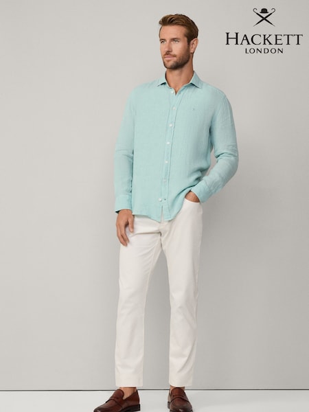 Verde - Hackett Taioare Fit Lenjerie de pat Cămăși (F20819) | 968 LEI