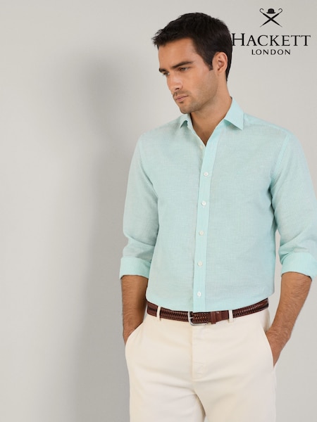 Linen Bengal Strip Shirt (F20833) | kr2 740