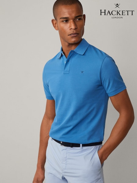 Hackett Slim Fit Linen Piqué Polo (F20838) | AED524