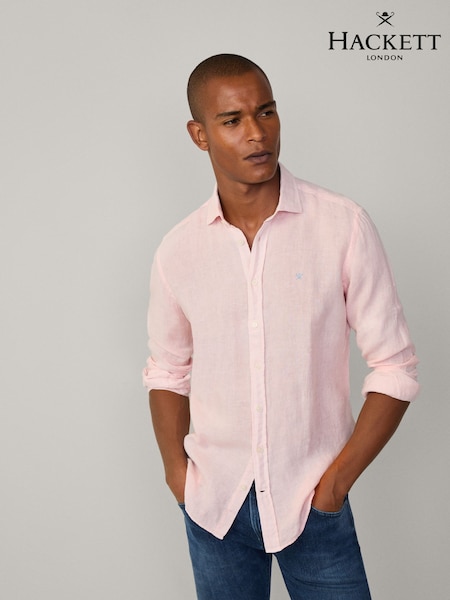 Hackett Tailored Fit Linen Shirt (F20874) | ₪654