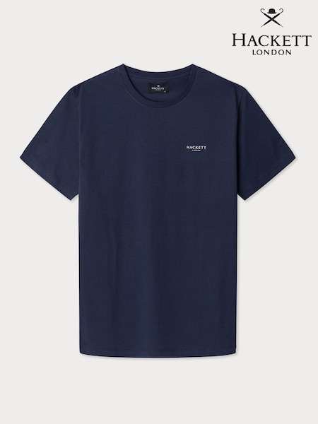 תכול - Hackett Loungewear T-shirt (F20876) | ‏176‏₪