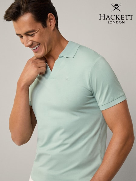 Verde - Soft Jersey Polo Shirt With Open Collar (F20891) | 156 €