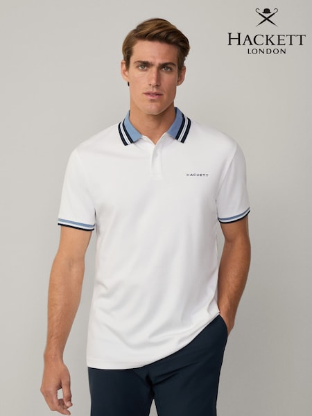 Hackett Classic Fit Sport Stretch Piqué Polo Shirt (F20895) | €133