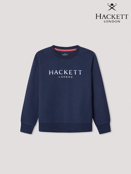 Aqua Blau - Hackett London Klassisches Sweatshirt (F20901) | 84 €