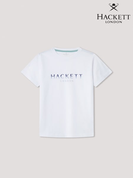 Белый - Hackett London Classic Fit T-Shirt (F20917) | €42
