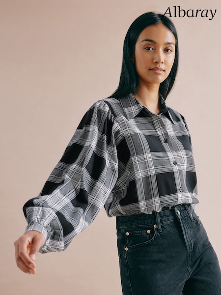 Albaray Black 100% Cotton Check Shirt (F20973) | €52