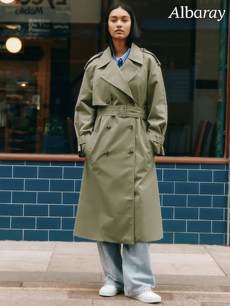 Albaray Green DB Classic Trench Coat (F20974) | €256