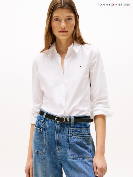 Tommy Hilfiger White Stretch Regular Shirt (F20998) | €122