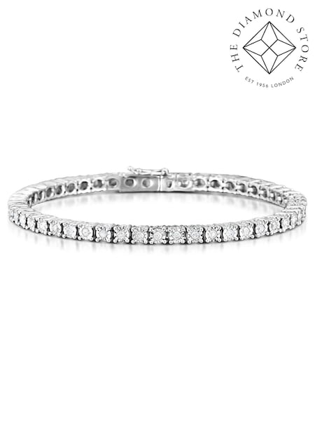 The Diamond Store White 1.00CT Set Tennis Bracelet (F21006) | €637