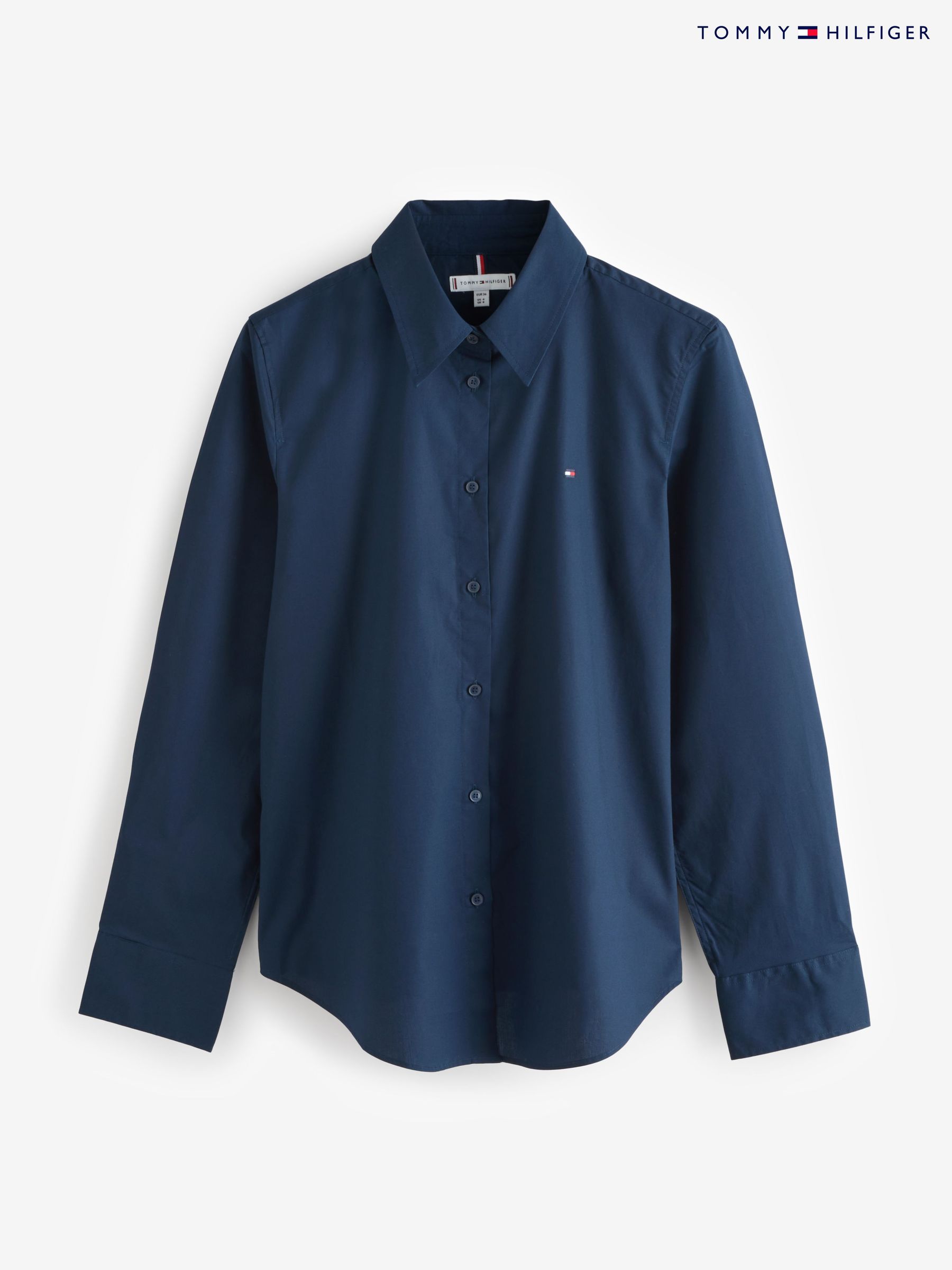 Women's Tommy Hilfiger Blue Workwear Shirts | Next Luxembourg