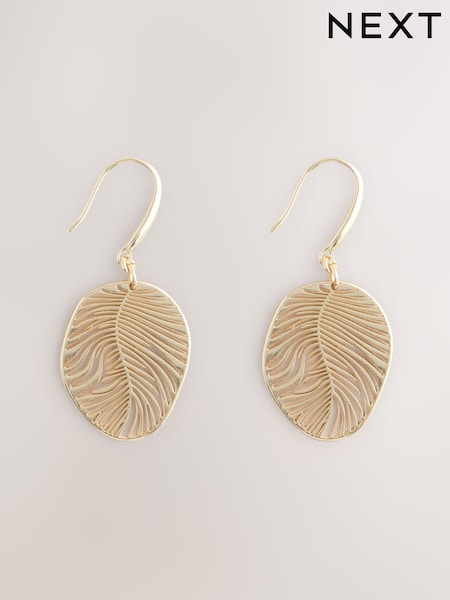 Gold Tone Filigree Drop Earrings (F21024) | €11