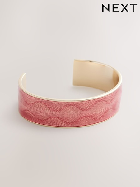 Red/Gold Tone Textured Cuff Bracelet (F21026) | €19