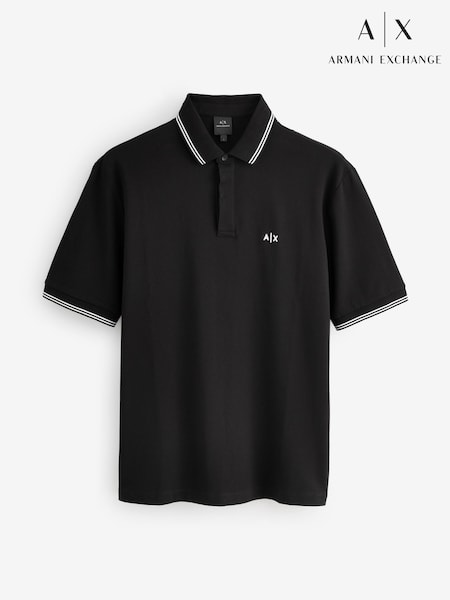 Armani Exchange Regular Fit Logo Polo Shirt (F21038) | 396 QAR