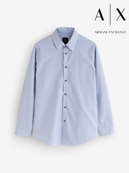 Armani Exchange Regular Fit White Logo Shirt (F21059) | €133