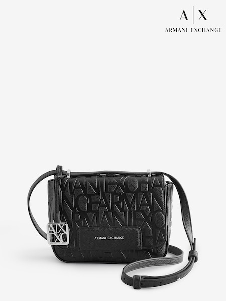 Armani Exchange Logo Messenger Black Bag (F21064) | €140