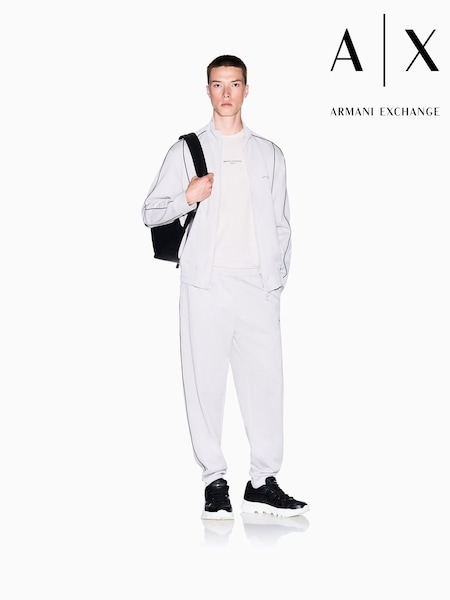 Armani Exchange Regular Fit Grey Logo T-Shirt (F21072) | ‏320 د.إ.‏