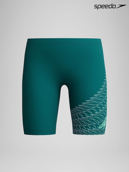 Speedo Green Medley Logo Jammer Swim Shorts (F21094) | €23.50