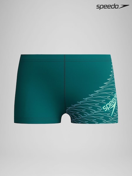 Speedo Green Speedo Medley Logo Aqua Swim Shorts (F21100) | €21