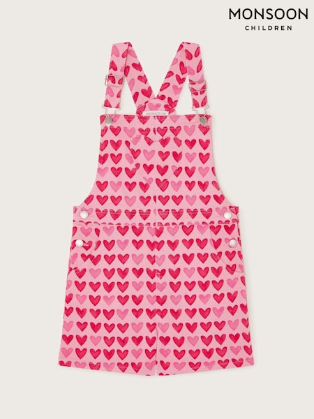 Monsoon Heart Print Short Dungarees (F21110) | ‏161‏₪ - ‏181‏ ₪