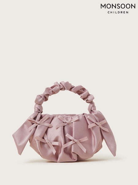 Monsoon Pink Mini Bow Satin Handbag (F21119) | R$ 140