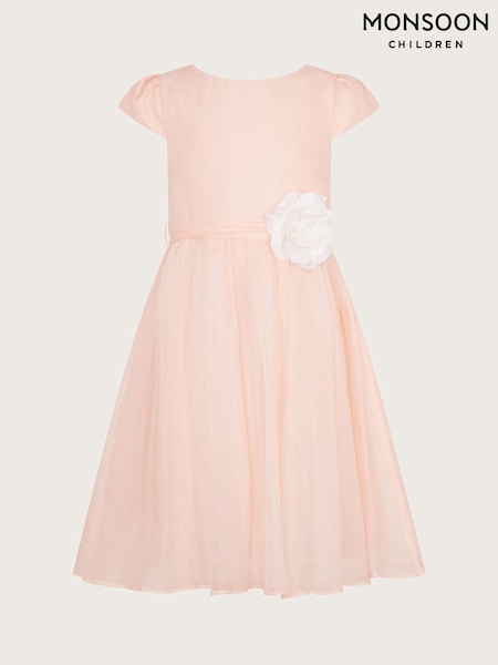 Monsoon Pink Rossy Shimmer Bridesmaid Dress (F21124) | €76 - €91