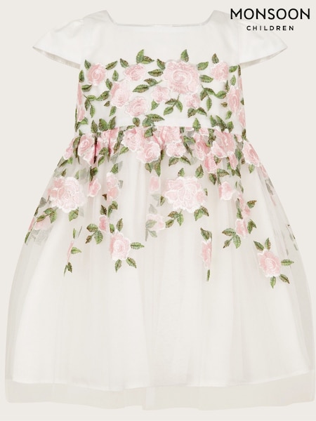 Monsoon Natural Baby Cassie Embroidered Dress (F21130) | EGP3,300 - EGP3,630